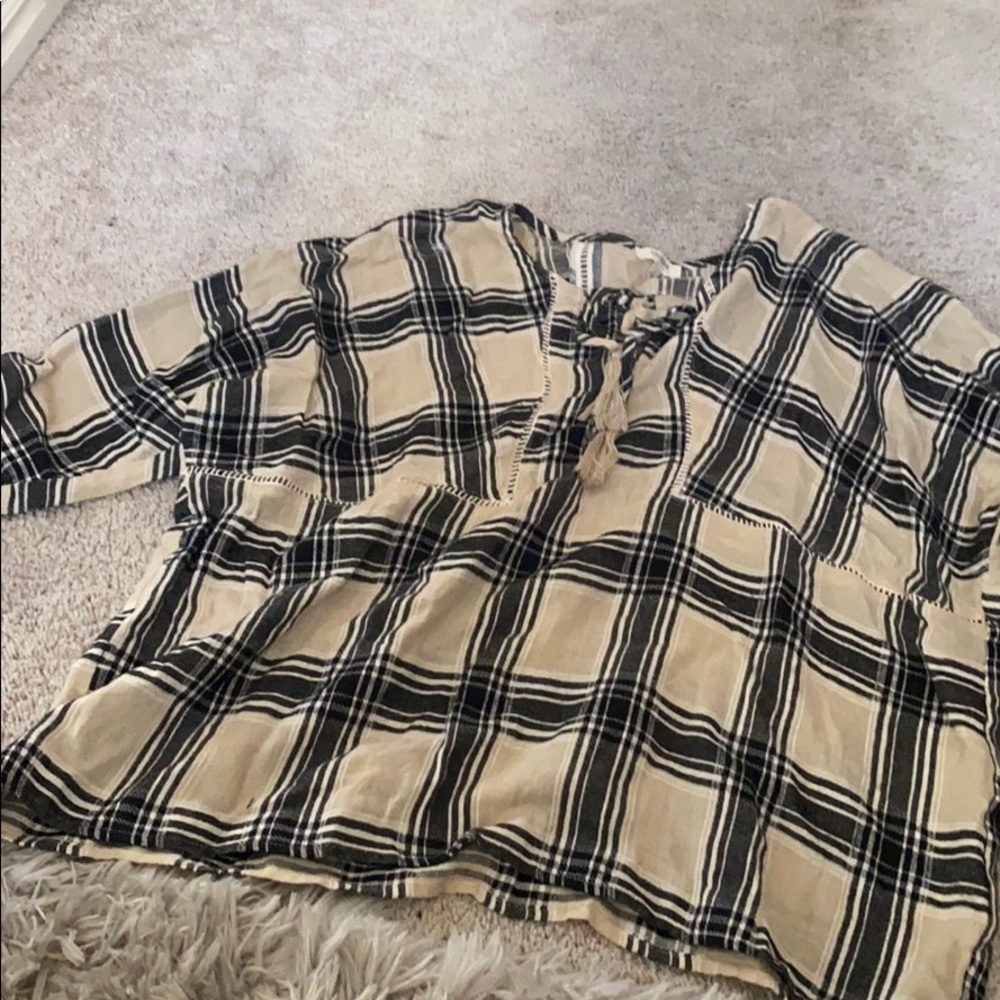 Plaid Sweater Top
